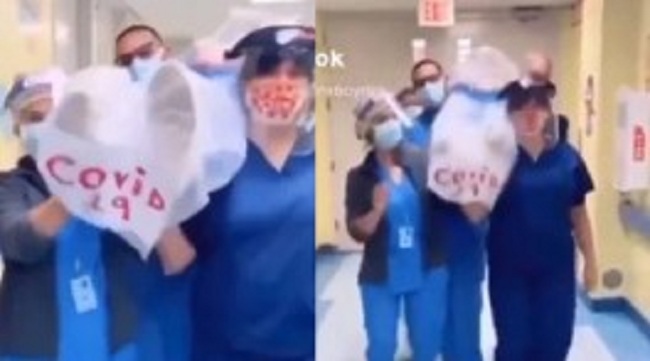 கொரோனாவால் இறந்தவரின் உடலுடன் நடனமாடும் செவிலியர்கள்! வெளியான வீடியோ!