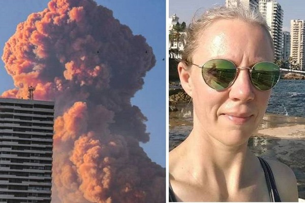 பெய்ரூட் பயங்கர வெடி விபத்திற்கு பிறகு? ஒரு ஒளிரும் சிவப்பு மேகம் போன்று…அங்கிருக்கும் பிரித்தானியா பெண் சொன்ன தகவல்கள்