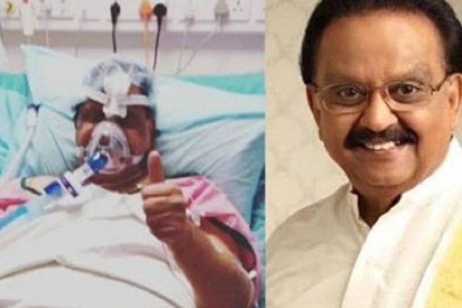 ஐசியூ-வில் கேக் வெட்டி கொண்டாடிய எஸ்பிபி…