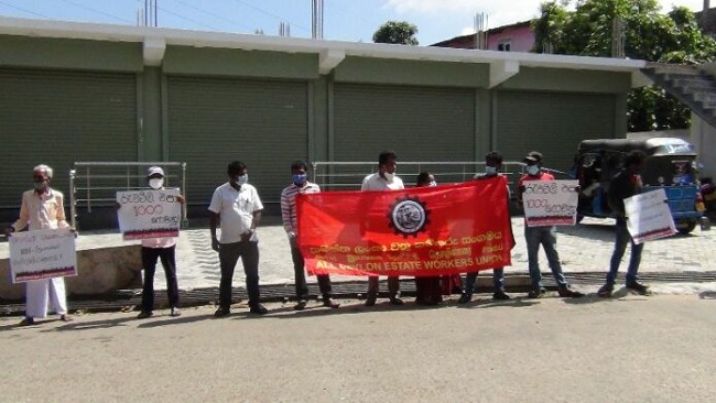 மஸ்கெலியாவில் போராட்டம்