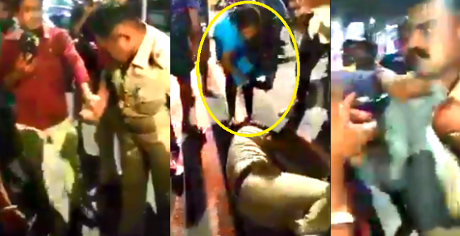 குடிபோதையில் பொலிஸ் அதிகாரிக்கு பாய்ந்து பாய்ந்து செருப்பால் அடித்த பெண்… வெளியான முக்கிய தகவல்