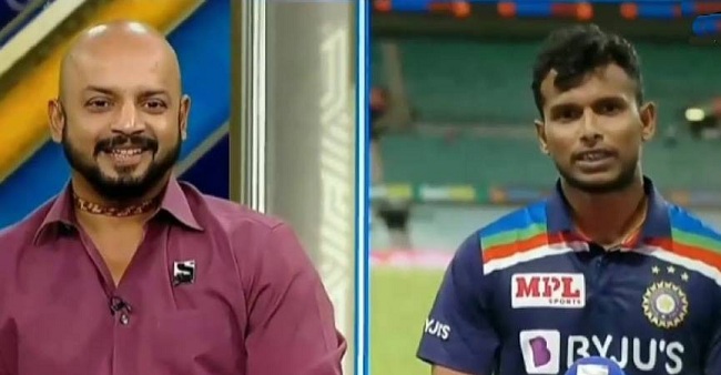 வர்ணனையாளரிடம் தமிழில் பேசிய நடராஜன்!