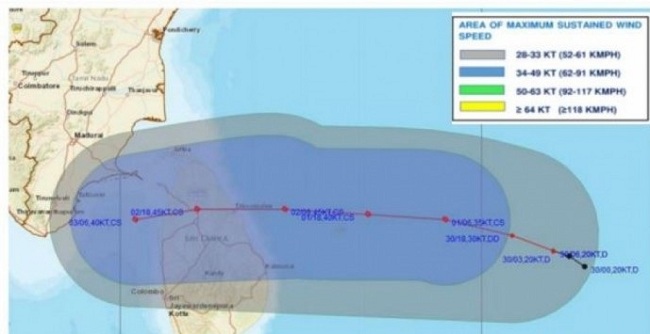 இலங்கையை நெருங்கும் தாழமுக்கம்! 12 மணிநேரத்தில் சூறாவளியாகும் சாத்தியம்