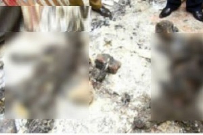 மனைவியை கொலை செய்து தீ மூட்டிய கணவன்