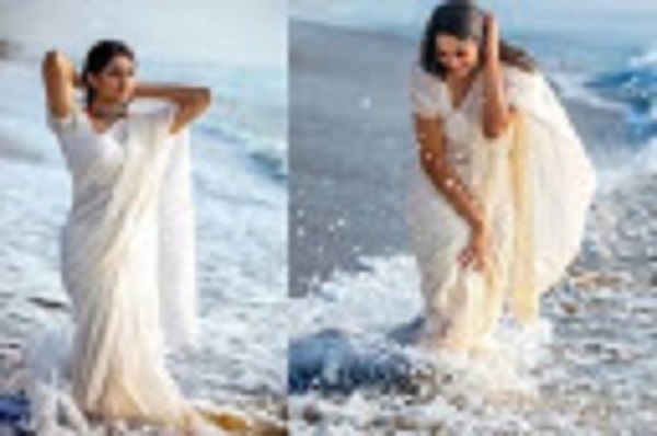 தேவதை போல புடவையில் ஜொலிக்கும் ஈழத்து பெண்!