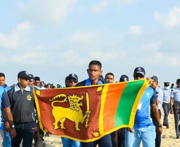 பாக்கு நீரிணையை நீந்தி இரண்டாவது இலங்கையர் சாதனை!