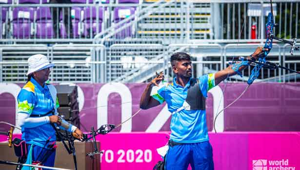 வில்வித்தையில் அசத்தும்  இந்திய ஜோடி