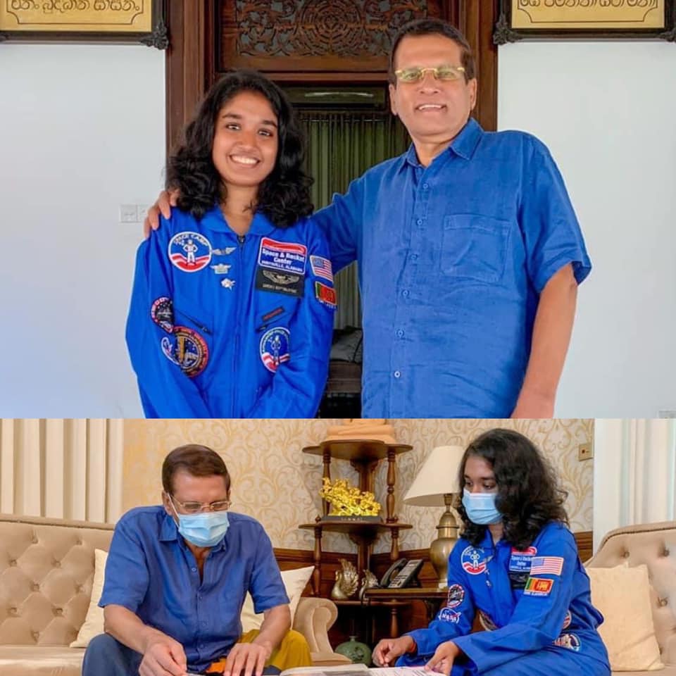 இலங்கை யுவதி நிலவுக்கு செல்லும் அணியில்