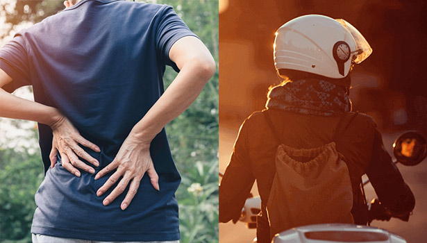 இதம் தரும் இருசக்கர வாகன பயணம்.. இம்சை தரும் முதுகு வலி…