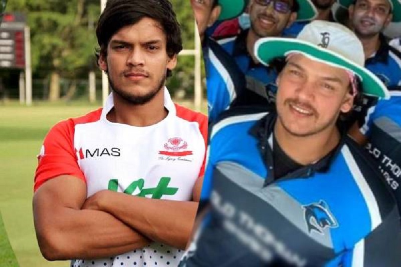 கிரிக்கெட் போட்டியில் விளையாடியுள்ள  ரோஹித்த ராஜபக்ச