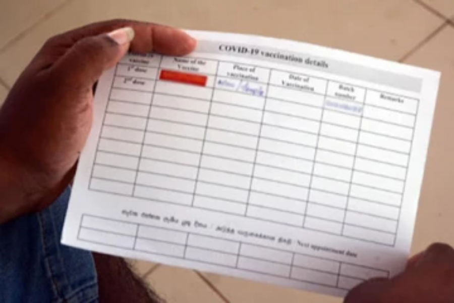 30ஆம் திகதி முதல் பொது இடங்களில் கட்டாயமாகும் தடுப்பூசி அட்டை