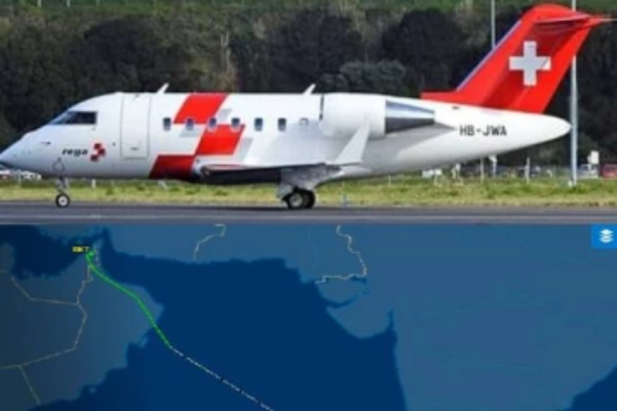 சுவிட்சர்லாந்தின் தனியார் ஜெட் விமானம் இலங்கை வந்தது!