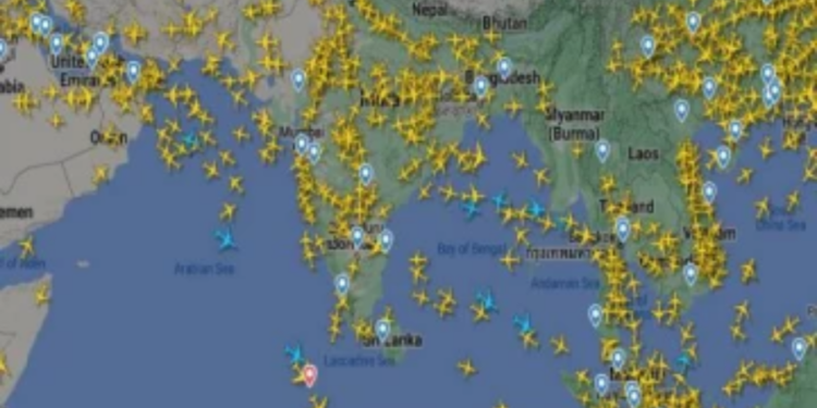 கோட்ட பயணித்த விமானம் உலகில் அதிகளவில் கண்காணிக்கப்பட்ட விமானமாக பதிவாகியுள்ளது!