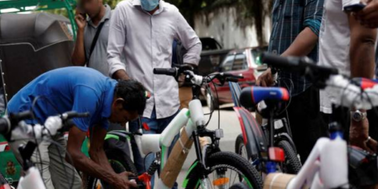 கொழும்பு பல்பொருள் அங்காடிகளில் சைக்கிளுக்கு ஒதுக்கப்படும் பிரத்தியேக இடங்கள்