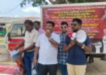 கிளிநொச்சியில் நான்காவது நாளாக தொடரும் ஊர்திவழி போராட்டம்