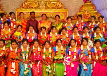 கிளிநொச்சி மகாதேவா சிறுவர் இல்லத்தில் 29 பிள்ளைகளுக்கு ஒரே நேரத்தில் நிகழ்ந்த மஞ்சள் நீராட்டு விழா