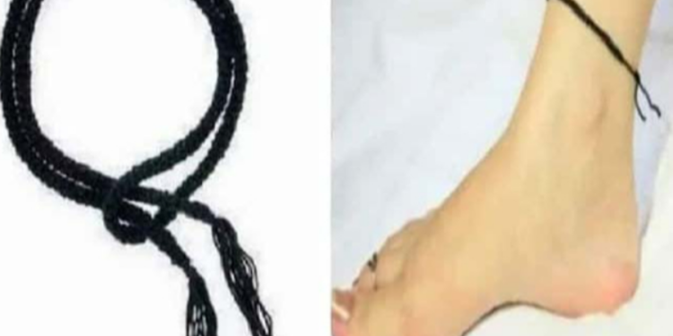 காலில் கறுப்பு கயிறு கட்டுவதன் நன்மைகளை அறிவீர்களா?