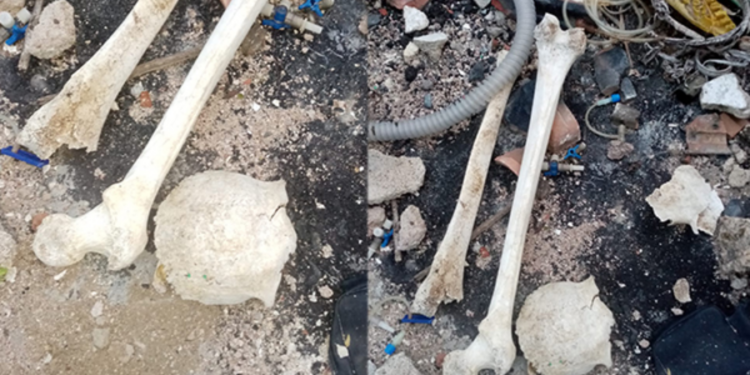 முல்லைத்தீவு காணி ஒன்றிலிருந்து மனித எச்சங்கள் மீட்பு!