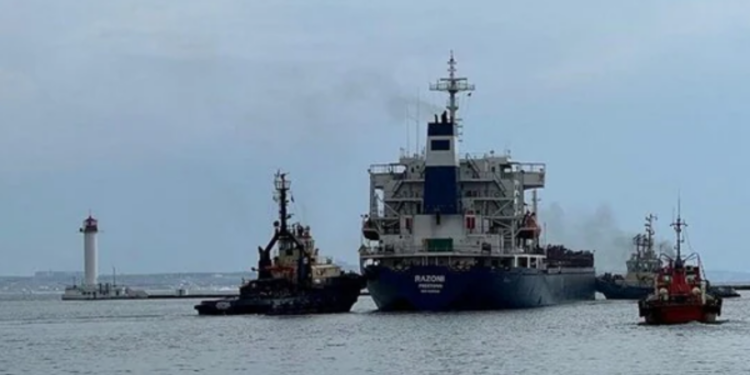 உக்ரைனில் இருந்து ஏழு சரக்கு கப்பல்கள் வெளியேறியுள்ளன