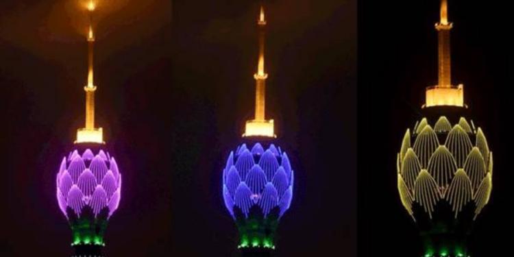 சாதனை படைத்த தாமரை கோபுரம்