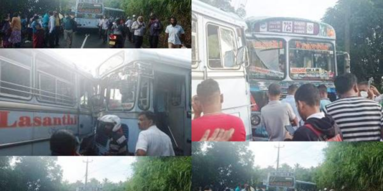 இன்று காலை நிகழந்த கோர விபத்தில் 10 பேர் காயம்!