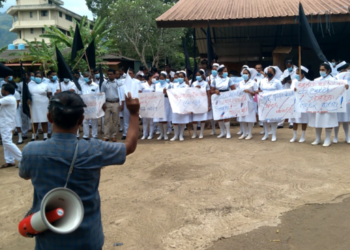 கம்பளை வைத்தியசாலையில் ஆர்ப்பாட்டம் முன்னெடுப்பு