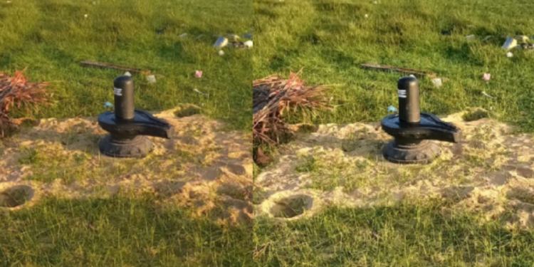 யாழ் குடத்தனை பகுதியில் திடீரென தோன்றிய சிவலிங்கம்