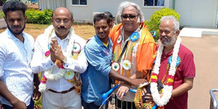 இலங்கை வந்தார் சிவாஜி கணேஷனின் மகன்