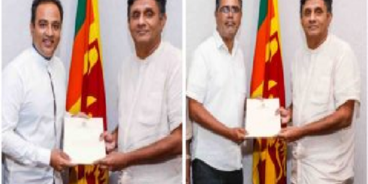 இரண்டு புதிய நியமங்களை வழங்கி வைத்த சஜித் பிரேமதாச