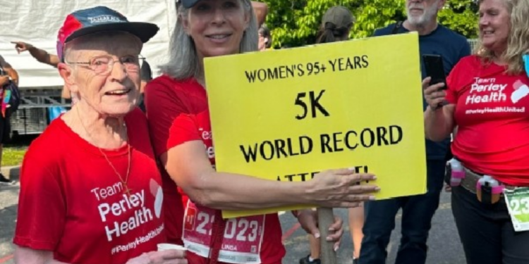 96 வயதில் உலக சாதனை படைத்த கனேடிய பெண்