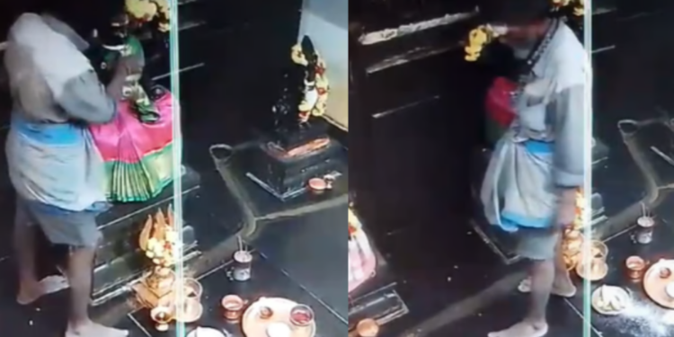 சாமி கும்பிட்டு விட்டு சாமியிடம் திருட்டு!