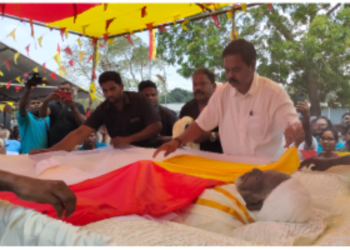 கண்ணீரால் நனைந்த கிளிநொச்சி மண் சிறீதரன் உட்பட பலர் உணர்வுபூர்வமாக அஞ்சலி