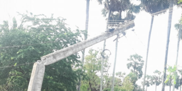 யாழில் பலத்த காற்றுடன் மழை