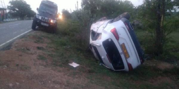 கோர விபத்தில் கணவன் மனைவி படுகாயம்!