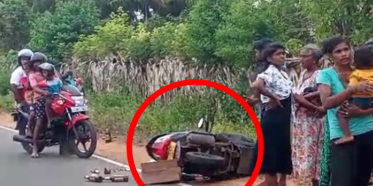யாழில் குழந்தையுடன் பயணித்த பெண்களை மோதித்தள்ளிய மோட்டர் சைக்கிள்!