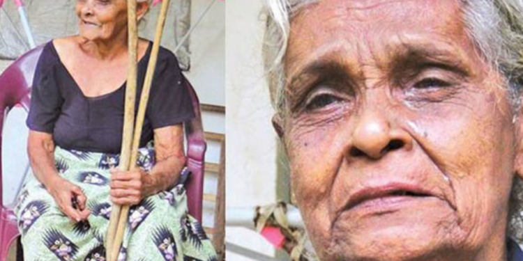 80 வயது தாயை வீதியில் விட்டுச்சென்ற மகள்!