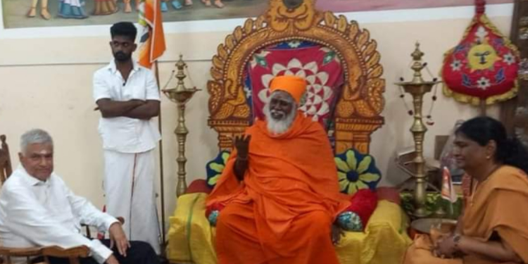 நல்லை ஆதீனத்திற்கு சென்ற ஜனாதிபதி ரணில் விக்கிரமசிங்க