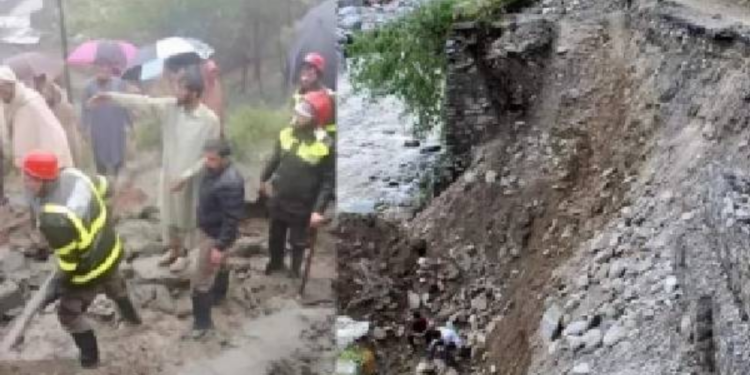 பாகிஸ்தானில் நிலச்சரிவில் சிக்கி 12 பேர் பலி !