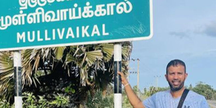 இலங்கை அணியின் முன்னாள் கிரிக்கெட் வீரர்  முள்ளிவாய்க்காலில்