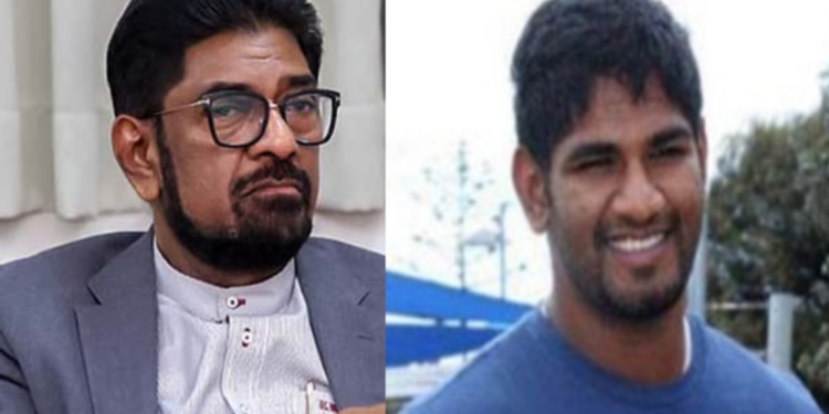 முன்னாள் சுகாதார அமைச்சர் கெஹலிய ரம்புக்வெல்லவின் மகனுக்கு விதிக்கப்பட்ட தடை!