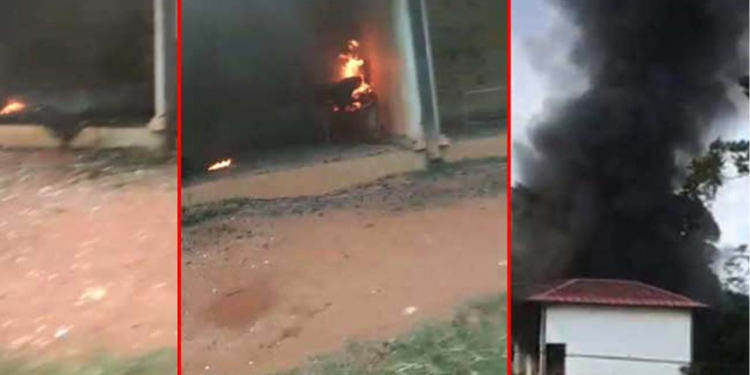 பாடசாலை கட்டிடம் ஒன்றில் தீப்பரவல்!