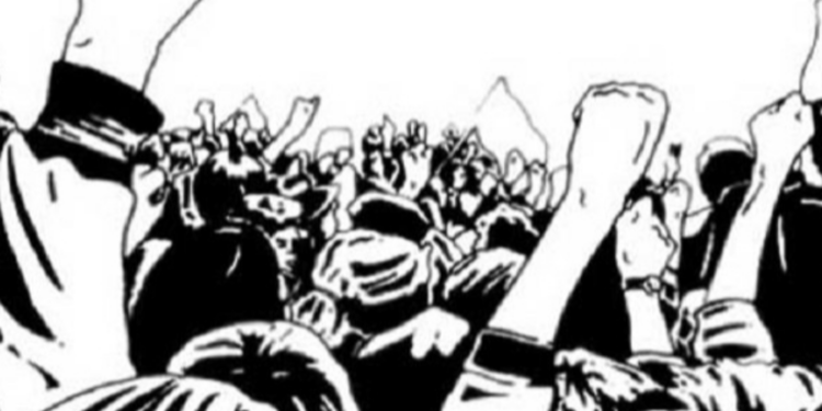 ஜனாதிபதி செயலகத்திற்கு எதிரில் முன்னெடுக்கப்பட்ட போராட்டம்!