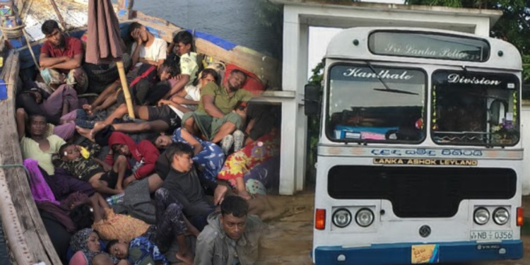 இடைத்தங்கல் முகாமிற்கு அனுப்பிவைக்கப்பட்ட மியன்மார் அகதிகள்!