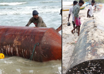 மட்டக்களப்பு கடற்கரையில் கரையொதுங்கிய மர்ம பொருள்!