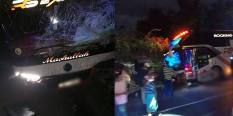 மட்டக்களப்பில் இருந்து கொழும்பு நோக்கி சென்ற அதிசொகுசு பேருந்து விபத்து!