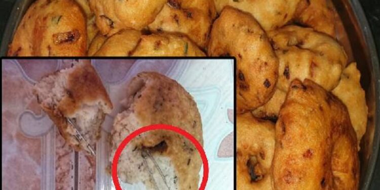 வவுனியாவில் வடைக்குள் ஊசி!