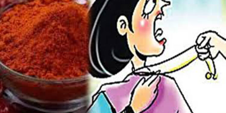 தமிழர் பகுதியில் மிளகாய் தூள் வீசி கொள்ளை!