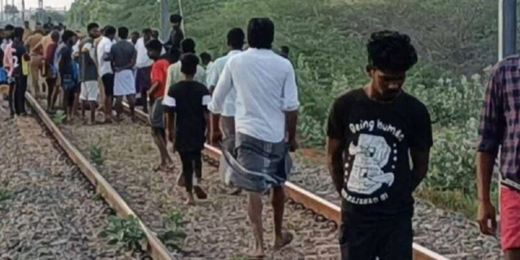 தண்டவாளத்தில் படுத்து உறங்கிய இளைஞனுக்கு நிகழ்ந்த சோகம்!