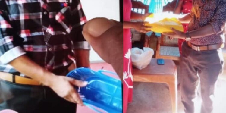 பரிசுப் பொருட்களை கொடுத்து NPPக்கு வாக்கு சேகரிப்பு!