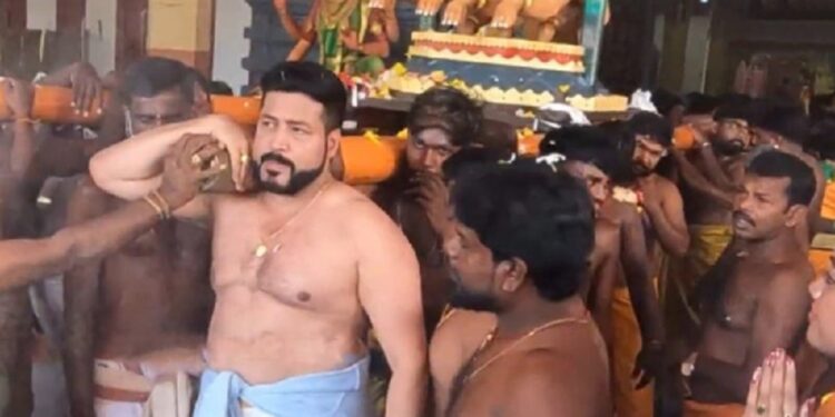 யாழ் ஆலய திருவிழாவில் தென்னிந்திய ந டிகர்!